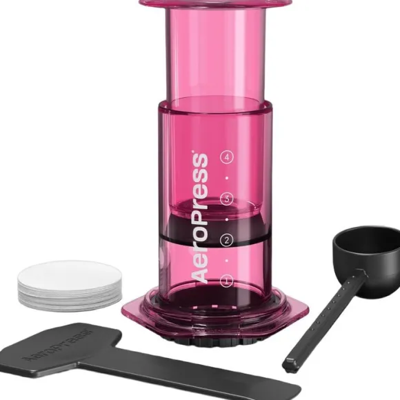 Aeropress Clear Colors Pink Coffee Press