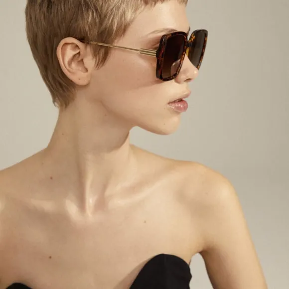 ALIET sunglasses tortoise brown/gold