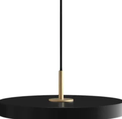 Asteria Mini black Ø 31 x 10,5 cm, 2. 7m cordset