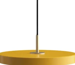 Asteria Mini saffron yellow Ø 31 x 10,5 cm, 2. 7m cordset
