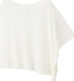 Asymmetrical knitted cape