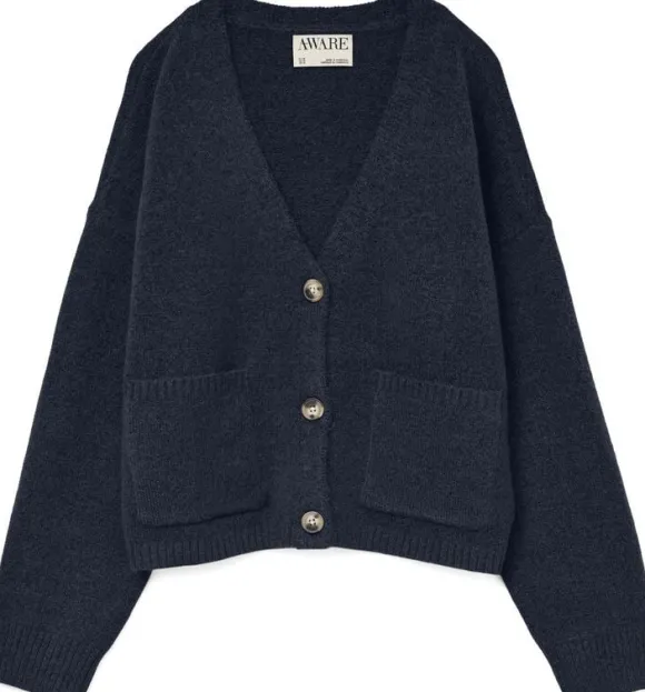 AWGEMMA LS V-NECK KNIT CARDIGAN NOO