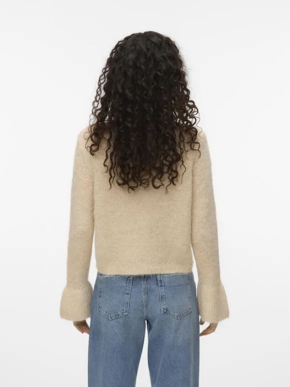 AWLEAH LORI LS O-NECK KNIT CARDIGAN