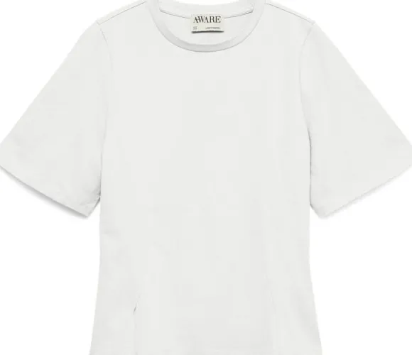AWVANESSA 2/4 O-NECK FITTED T-SHIRT