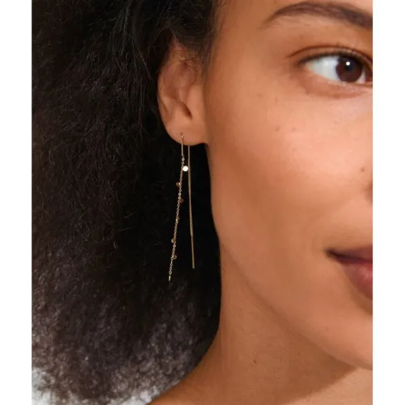 BAYLEN chain earrings gold-plated