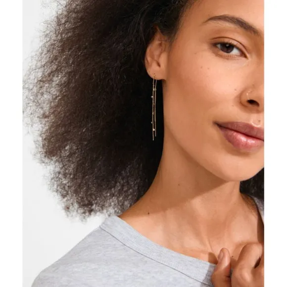 BAYLEN chain earrings gold-plated