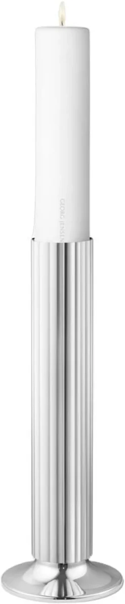 BERNADOTTE FLOOR CANDLEHOLDER STAINLESS STEEL, H: 400MM