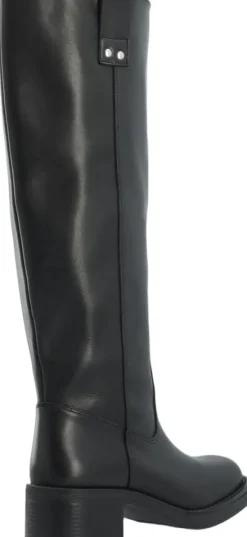 BIAMARY Knee High Pull On Boot Smooth Leather