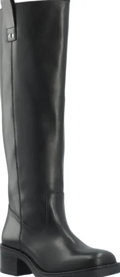 BIAMARY Knee High Pull On Boot Smooth Leather