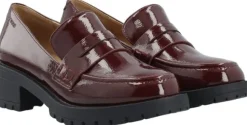 BIAPEARL Simple Penny Loafer Patent Aquarius