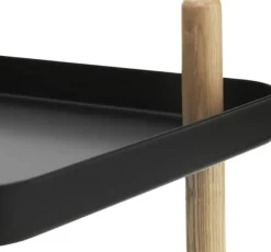 Block bord svart