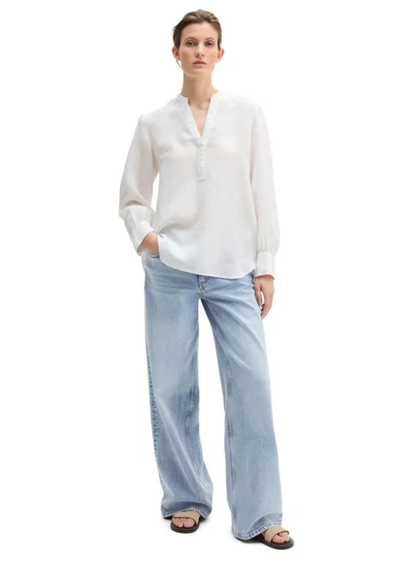 Blouse, a-shape, pleat detail at ce