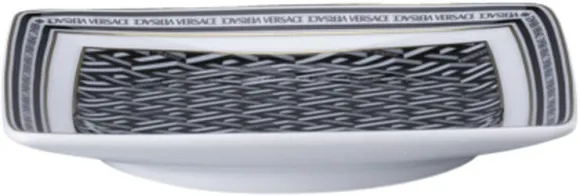 Bowl 12cm sq. flat, Signature Black, La Greca