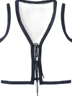 Bow tie waistcoat top