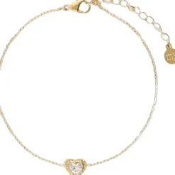Bracelet rhinestone heart