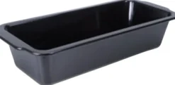BRÖDFORM EMALJ 35 x 14,5 cm / H 8 cm svart