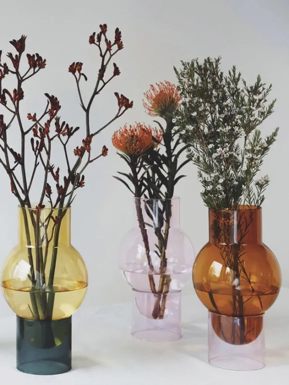 BUBBLE TUBE, LARGE, AMBER/ROSE, 90270A