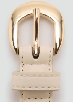 Buckle skinny belt