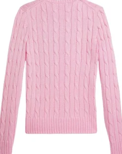 Cable-Knit Cotton Crewneck Sweater