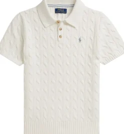20Cable-Knit Cotton Polo-Collar Sweater Teens
