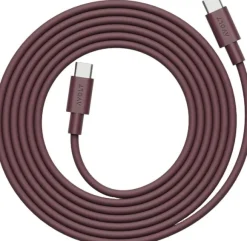 Cable 1 - USB-C to USB-C Bauhaus - Mulberry Red