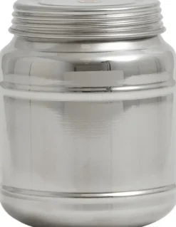 CANI can w/lid, high, M, stainless steel