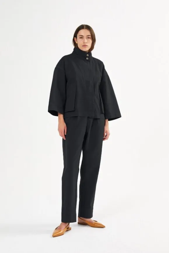 Canvas light pleat pant - Raina