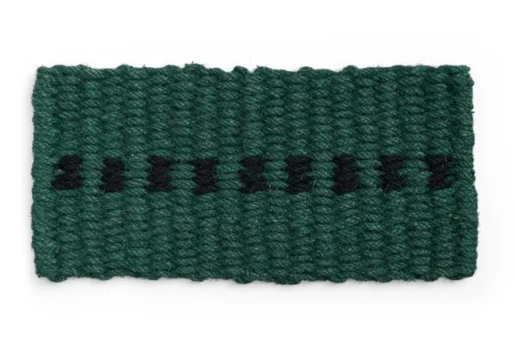 Coco Door Mat-Dot-Dark green and black