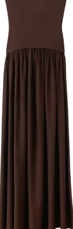Combined strapless dress