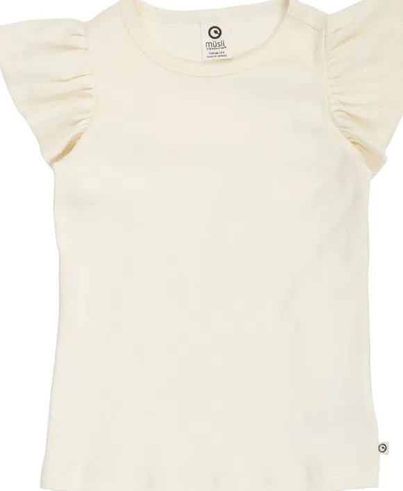 Cozy me rib frill s/s T