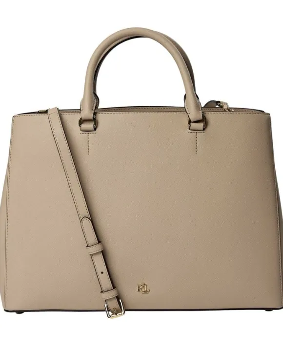 Crosshatch Leather Large Hanna Satchel