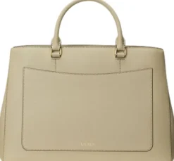 Crosshatch Leather Large Hanna Satchel