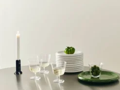 Curve Stem Glass-Set of 2-Small-Clear