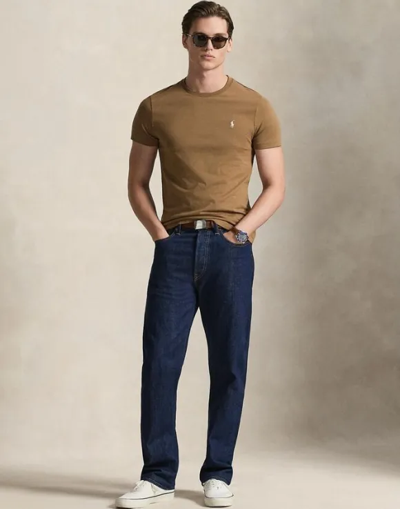 Custom Slim Fit Jersey Crewneck T-Shirt