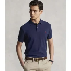 Custom Slim Fit Mesh Polo Shirt