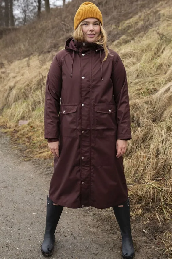 Danegarden Raincoat Dark Bordeaux