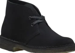Desert Boot. Black Sde, D, 4