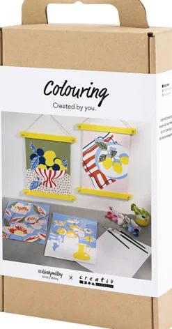 DIY Kit Farvelægning, Paint by numbers, akrylmaling