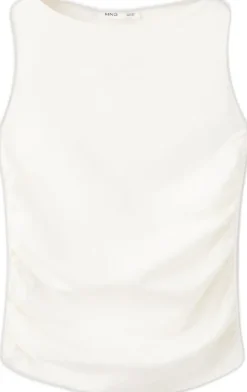 Draped cotton top