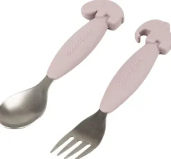 Easy-grip ske og gaffel sæt Deer friends Pudder