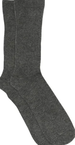 Fine cotton rib socks