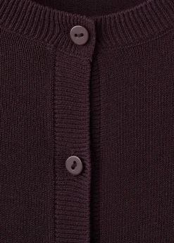 Fine-knit straight-fit cardigan