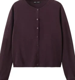 Fine-knit straight-fit cardigan