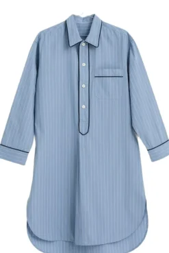 Fineline Long Nightshirt-S/M-Blue