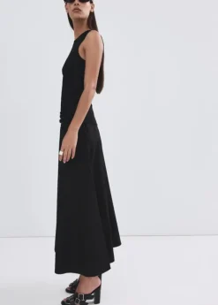 Flared cotton skirt