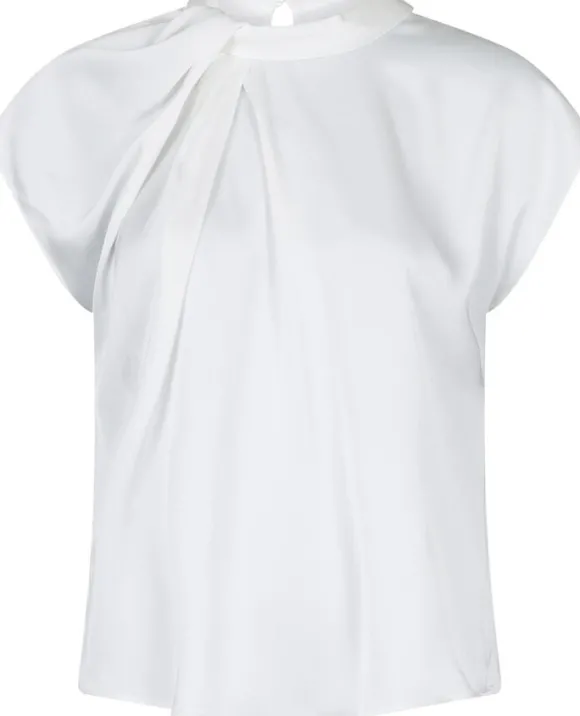 Fleur Drapy Satin Blouse
