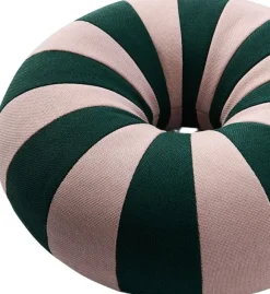 FLOAT PILLOW, DARK GREEN/ROSE