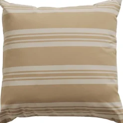 Fossflakes utomhuskudde 50x50 cm. Beige randig