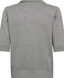 Frigga 11 Kortærmede strik polo - Viscose LENZINGECOVERO