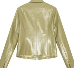 Glossy Zip-Up Jacket